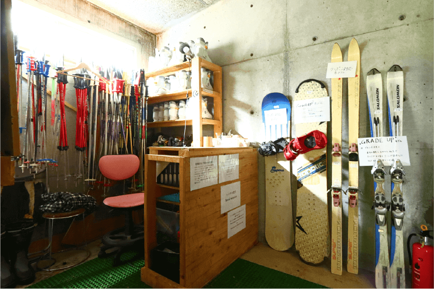 スキー、スノーボード道具レンタル